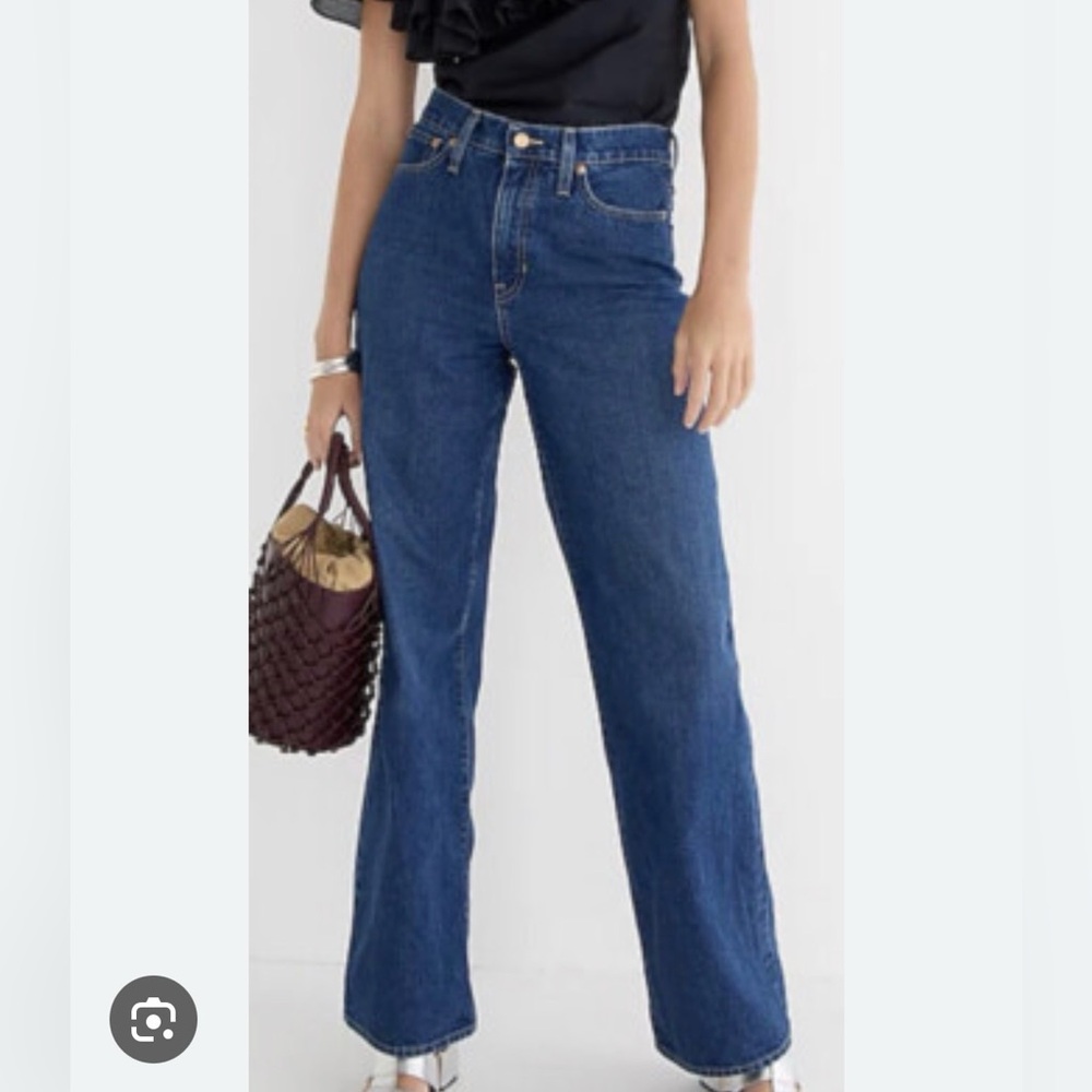 J.Crew 90s wide leg jean in antique blue - 27